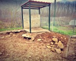 Spazio coperto per alloggiamento abbeveratoi suini
